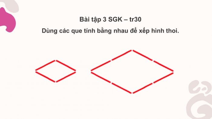 Giáo án điện tử Toán 4 chân trời Bài 55: Hình thoi