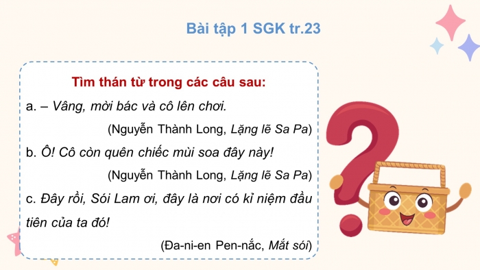 Giáo án điện tử Ngữ văn 8 kết nối Bài 6 : Thực hành tiếng Việt trang 23