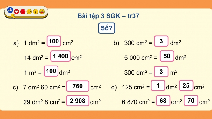 Giáo án điện tử Toán 4 cánh diều Bài 68: Đề-xi-mét vuông