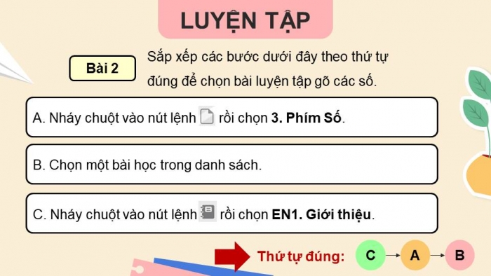 Giáo án điện tử Tin học 4 chân trời Bài 11B: Thực hành luyện tập gõ bàn phím