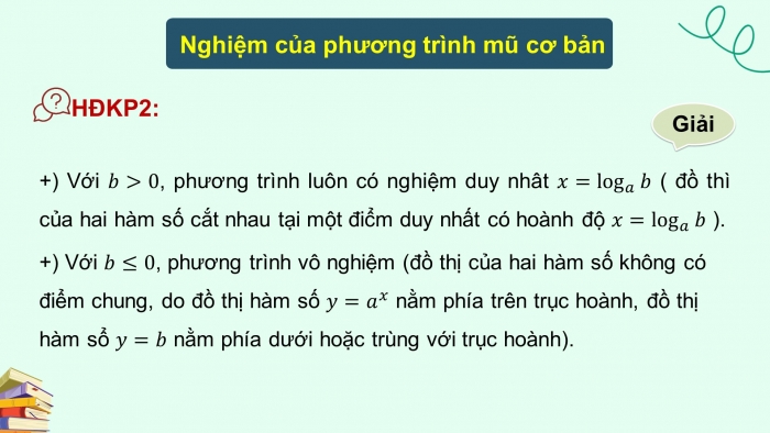 Giáo án điện tử Toán 11 chân trời Chương 6 Bài 4: Phương trình, bất phương trình mũ và lôgarit