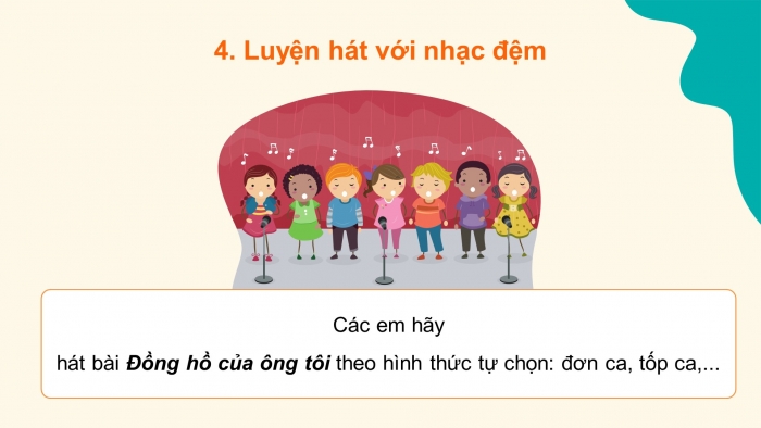 Giáo án điện tử Âm nhạc 4 chân trời CĐ6 Tiết 2: Nhạc cụ: Nhạc cụ tiết tấu và giai điệu