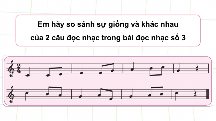 Giáo án điện tử Âm nhạc 4 chân trời CĐ6 Tiết 3: Đọc nhạc: Bài đọc nhạc số 3