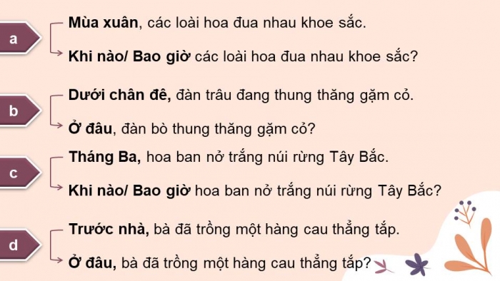 Giáo án điện tử Tiếng Việt 4 kết nối Bài 13 Luyện từ và câu: Trạng ngữ chỉ thời gian, nơi chốn