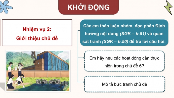 Giáo án điện tử HĐTN 11 chân trời (bản 2) Chủ đề 6: Bảo vệ môi trường và bảo tồn cảnh quan thiên nhiên (P1)