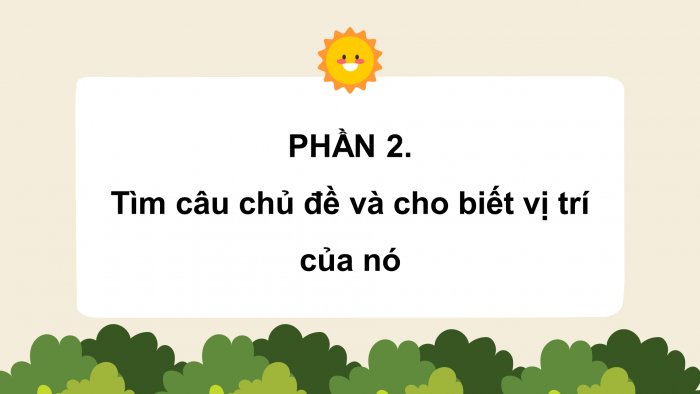 Giáo án điện tử Tiếng Việt 4 chân trời CĐ 6 Bài 4 Luyện từ và câu: Câu chủ đề