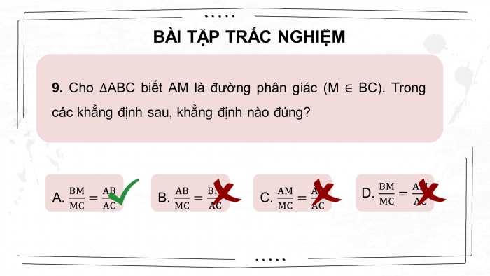 Giáo án điện tử Toán 8 chân trời Chương 7 Bài tập cuối chương 7