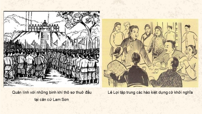 Giáo án điện tử Lịch sử 11 cánh diều Bài 8: Một số cuộc khởi nghĩa và chiến tranh giải phóng trong lịch sử Việt Nam (từ TK III TCN đến cuối TK XIX) (P2)