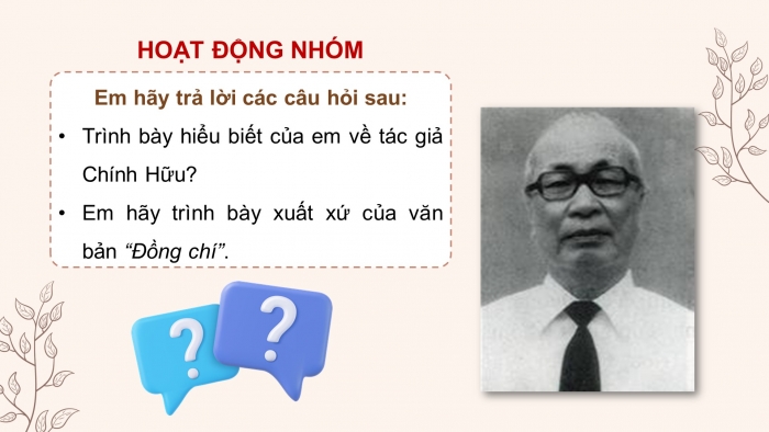 Giáo án điện tử Ngữ văn 8 kết nối Bài 7: Đồng chí