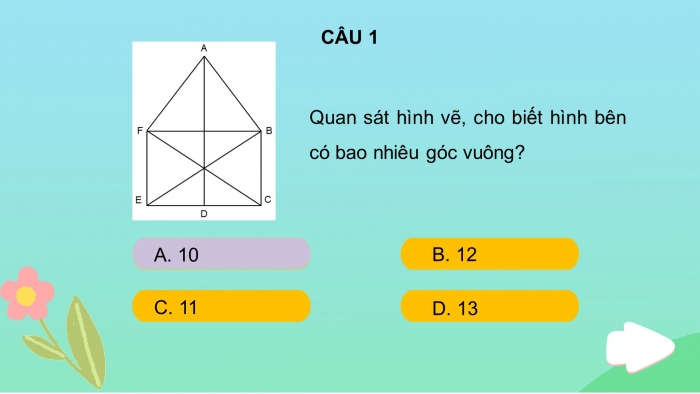 Giáo án điện tử Toán 4 kết nối Bài 35: Ôn tập hình học