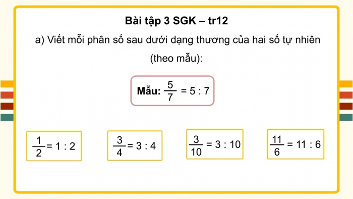 Giáo án điện tử Toán 4 cánh diều Bài 56: Luyện tập