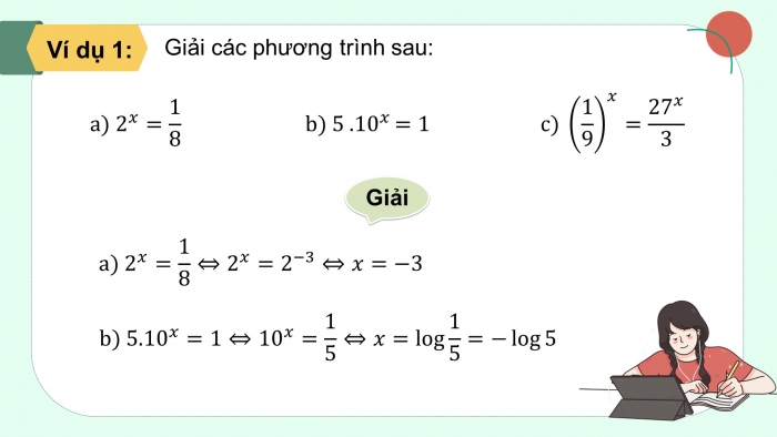 Giáo án điện tử Toán 11 chân trời Chương 6 Bài 4: Phương trình, bất phương trình mũ và lôgarit