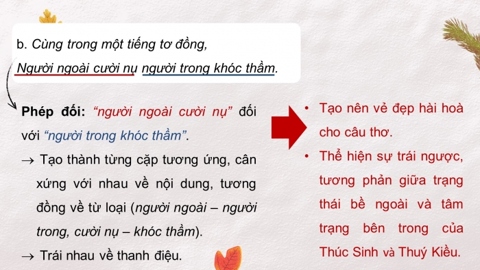 Giáo án điện tử Ngữ văn 11 chân trời Bài 7 TH tiếng Việt: Biện pháp tu từ đối