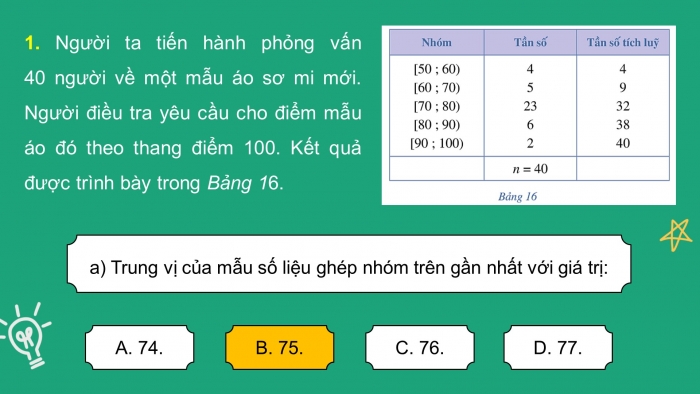 Giáo án điện tử Toán 11 cánh diều: Bài tập cuối chương 5