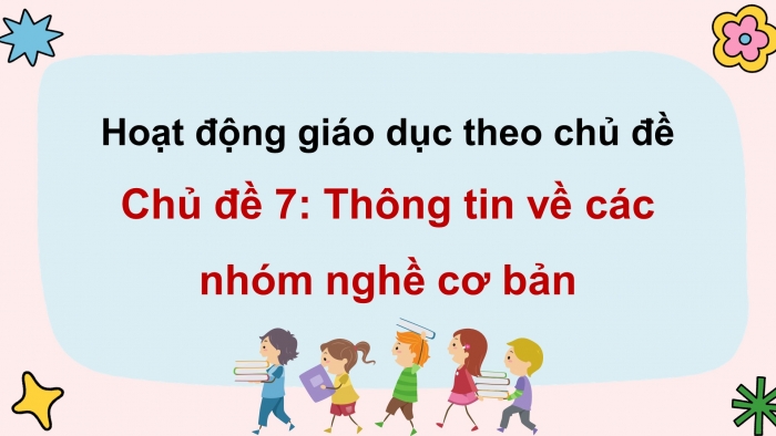 Giáo án điện tử Hoạt động trải nghiệm 11 bản 1 Chân trời Chủ đề 7: Thông tin về các nhóm nghề cơ bản (P2)