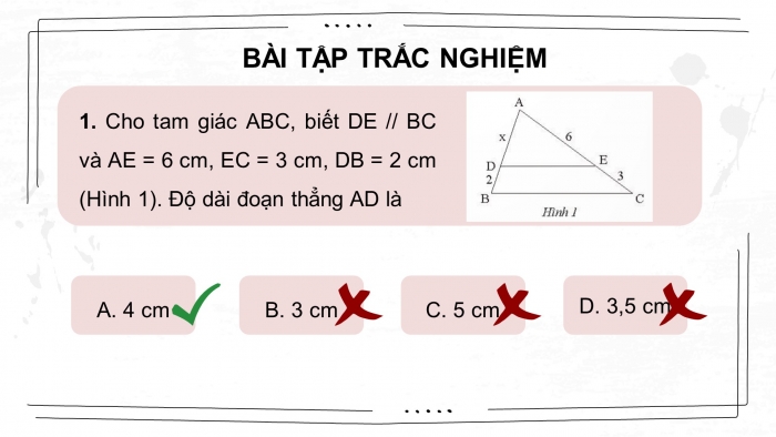 Giáo án điện tử Toán 8 chân trời Chương 7 Bài tập cuối chương 7