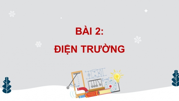 Giáo án điện tử Vật lí 11 cánh diều Chủ đề 3 Bài 2: Điện trường