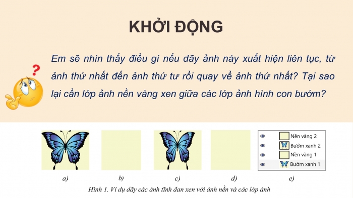 Giáo án điện tử Tin học ứng dụng 11 cánh diều Chủ đề E(ICT) Bài 3: Tạo ảnh động trong GIMP