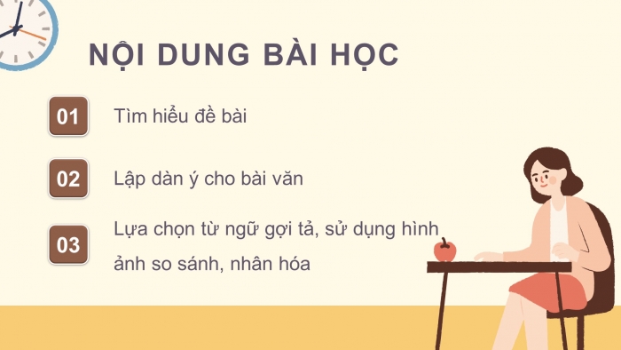 Giáo án điện tử Tiếng Việt 4 chân trời CĐ 5 Bài 3 Viết: Lập dàn ý cho bài văn miêu tả cây cối