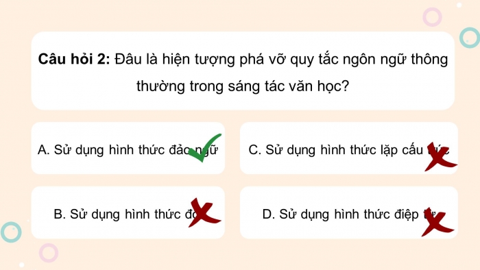 Giáo án điện tử Ngữ văn 11 kết nối Bài 7 TH tiếng Việt: Một số hiện tượng phá vỡ những quy tắc ngôn ngữ thông thường: Đặc điểm và tác dụng