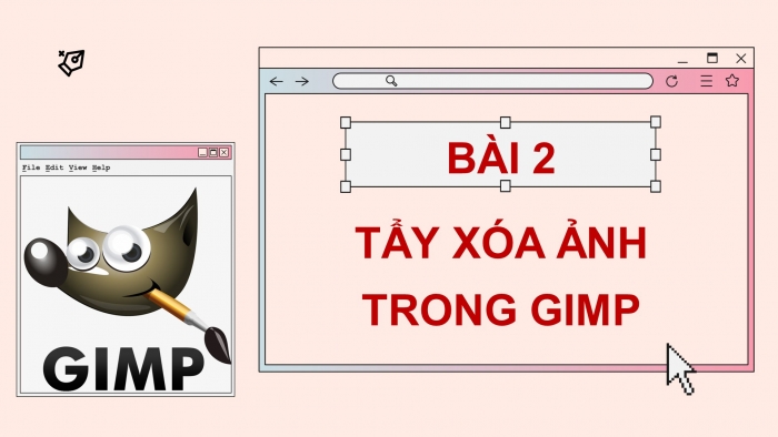 Giáo án điện tử Tin học ứng dụng 11 cánh diều Chủ đề E(ICT) Bài 2: Tẩy xoá ảnh trong GIMP