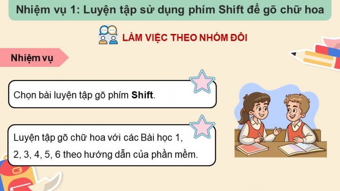 Giáo án điện tử Tin học 4 chân trời Bài 11B: Thực hành luyện tập gõ bàn phím