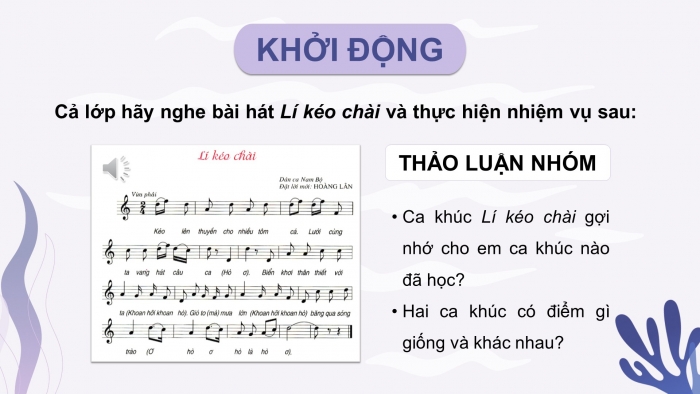 Giáo án điện tử Âm nhạc 4 chân trời CĐ5 Tiết 2: Nhạc cụ: Nhạc cụ tiết tấu