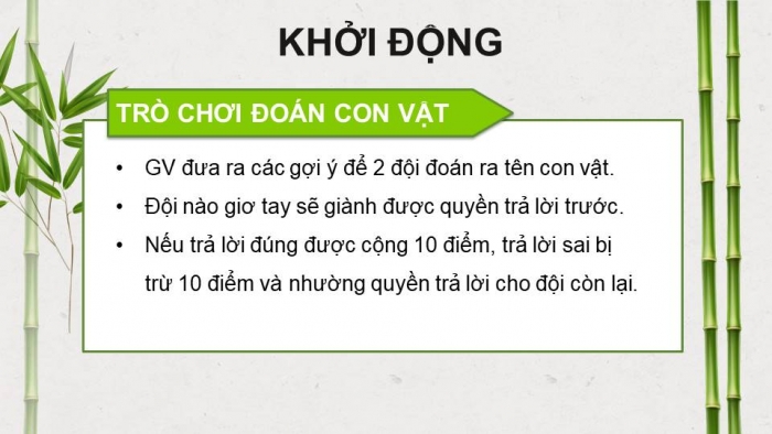 Giáo án điện tử Tiếng Việt 4 kết nối Bài 8 Đọc: Trên khóm tre đầu ngõ 