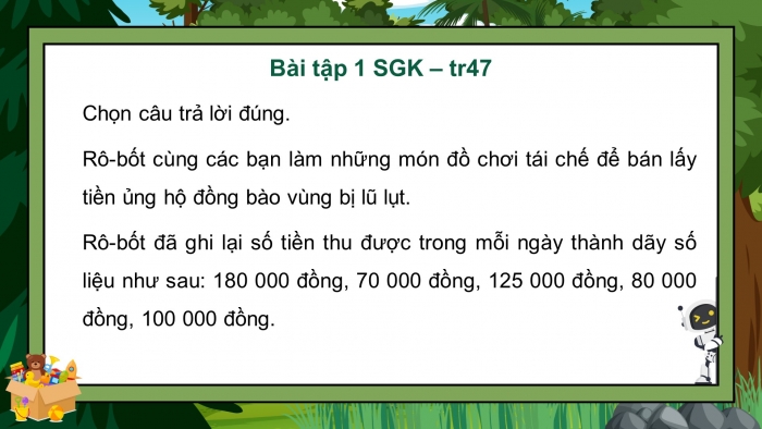 Giáo án điện tử Toán 4 kết nối Bài 52: Luyện tập chung