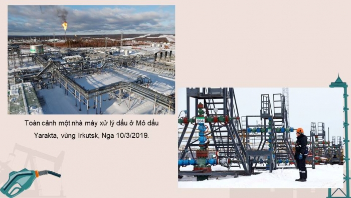 Giáo án điện tử Địa lí 11 cánh diều Bài 21: Thực hành: Tìm hiểu về công nghiệp khai thác dầu khí của Liên bang Nga