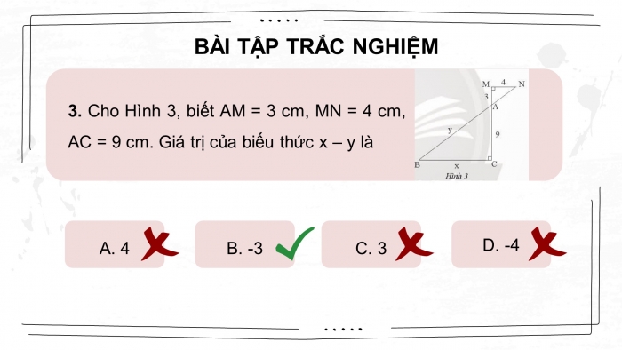 Giáo án điện tử Toán 8 chân trời Chương 7 Bài tập cuối chương 7