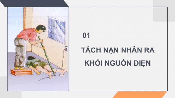 Giáo án điện tử Công nghệ 8 kết nối Bài 13: Sơ cứu người bị tai nạn điện