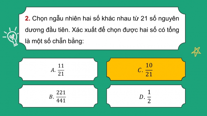 Giáo án điện tử Toán 11 cánh diều: Bài tập cuối chương 5