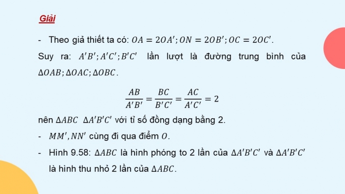 Giáo án điện tử Toán 8 kết nối Bài 37: Hình đồng dạng