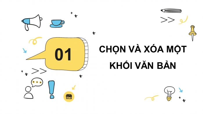 Giáo án điện tử Tin học 4 cánh diều Chủ đề E2 Bài 6: Các thao tác cơ bản với khối văn bản