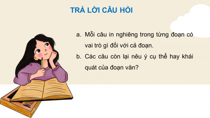 Giáo án điện tử Tiếng Việt 4 chân trời CĐ 6 Bài 4 Luyện từ và câu: Câu chủ đề