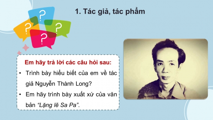 Giáo án điện tử Ngữ văn 8 kết nối Bài 6 : Lặng lẽ Sa Pa