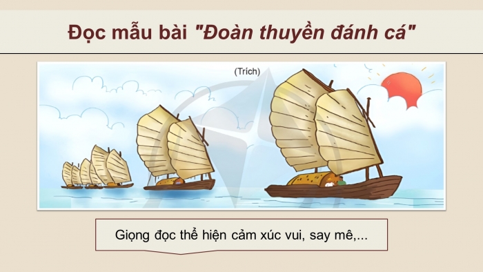 Giáo án điện tử Tiếng Việt 4 cánh diều Bài 13 Đọc 3: Đoàn thuyền đánh cá