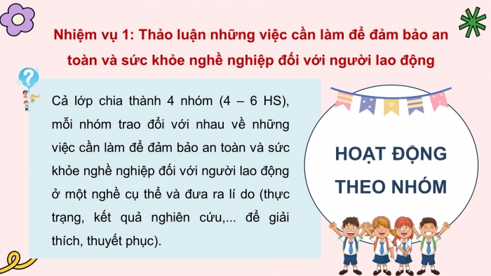 Giáo án điện tử Hoạt động trải nghiệm 11 bản 1 Chân trời Chủ đề 7: Thông tin về các nhóm nghề cơ bản (P2)