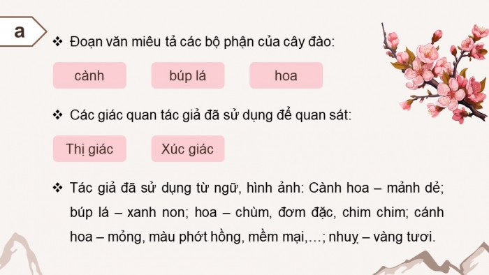 Giáo án điện tử Tiếng Việt 4 chân trời CĐ 6 Bài 3 Viết: Luyện tập viết đoạn văn cho bài văn miêu tả cây cối