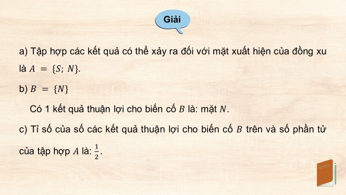 Giáo án điện tử Toán 8 cánh diều Chương 6 Bài 4: Xác suất của biến cố ngẫu nhiên trong một số trò chơi đơn giản