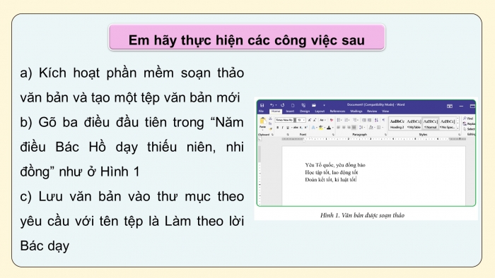 Giáo án điện tử Tin học 4 cánh diều Chủ đề E2 Bài 3: Thực hành mở tệp, soạn thảo và lưu tệp văn bản