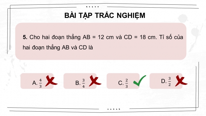 Giáo án điện tử Toán 8 chân trời Chương 7 Bài tập cuối chương 7