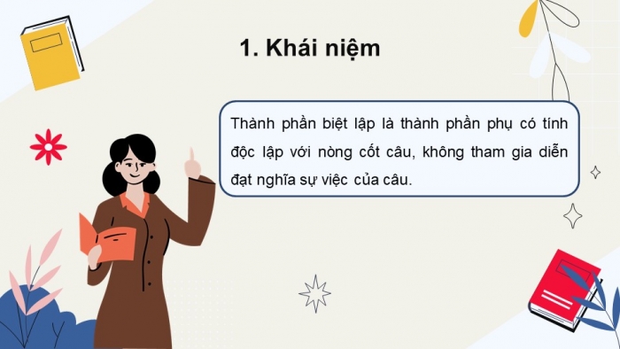 Giáo án điện tử Ngữ văn 8 chân trời Bài 8 TH tiếng Việt: Thành phần biệt lập trong câu: đặc điểm và chức năng