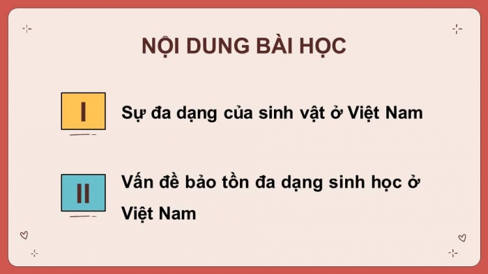 Giáo án điện tử Địa lí 8 cánh diều Bài 10: Đặc điểm chung của sinh vật và vấn đề bảo tồn đa dạng sinh học ở Việt Nam