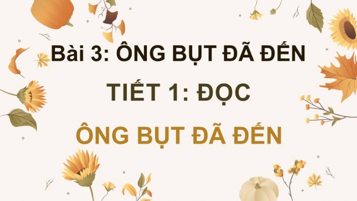 Giáo án điện tử Tiếng Việt 4 kết nối Bài 3 Đọc: Ông Bụt đã đến