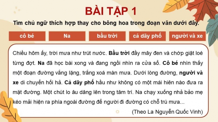 Giáo án điện tử Tiếng Việt 4 kết nối Bài 5 Luyện từ và câu: Biện pháp nhân hóa