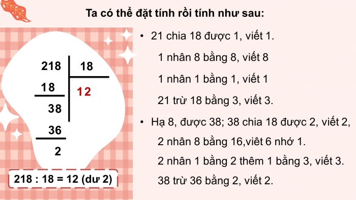 Giáo án điện tử Toán 4 kết nối Bài 44: Chia cho số có hai chữ số