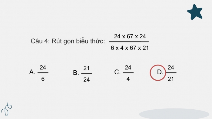 Giáo án điện tử Toán 4 kết nối Bài 57: Quy đồng mẫu số các phân số