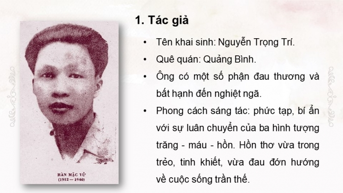 Giáo án điện tử Ngữ văn 11 cánh diều Bài 6 Đọc 3: Đây thôn Vĩ Dạ